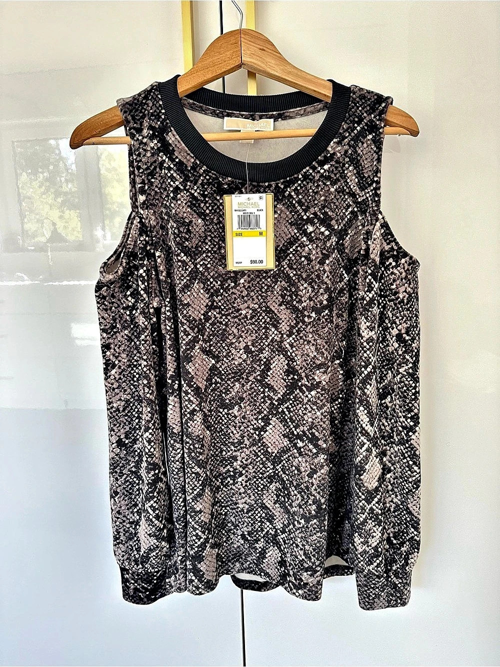 Michael Kors snake-print top Medium NWT